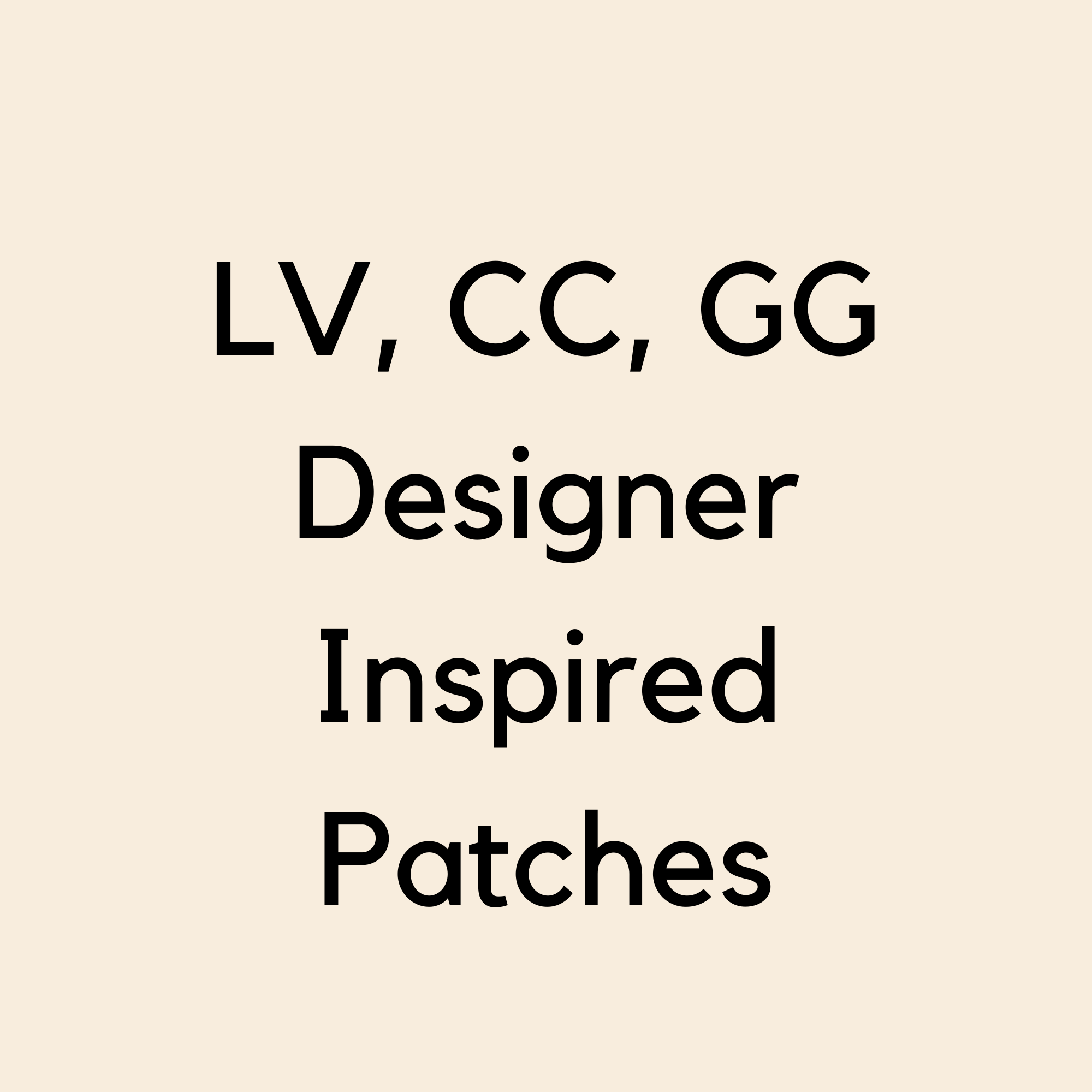 LV CC GG Inspired Patches
