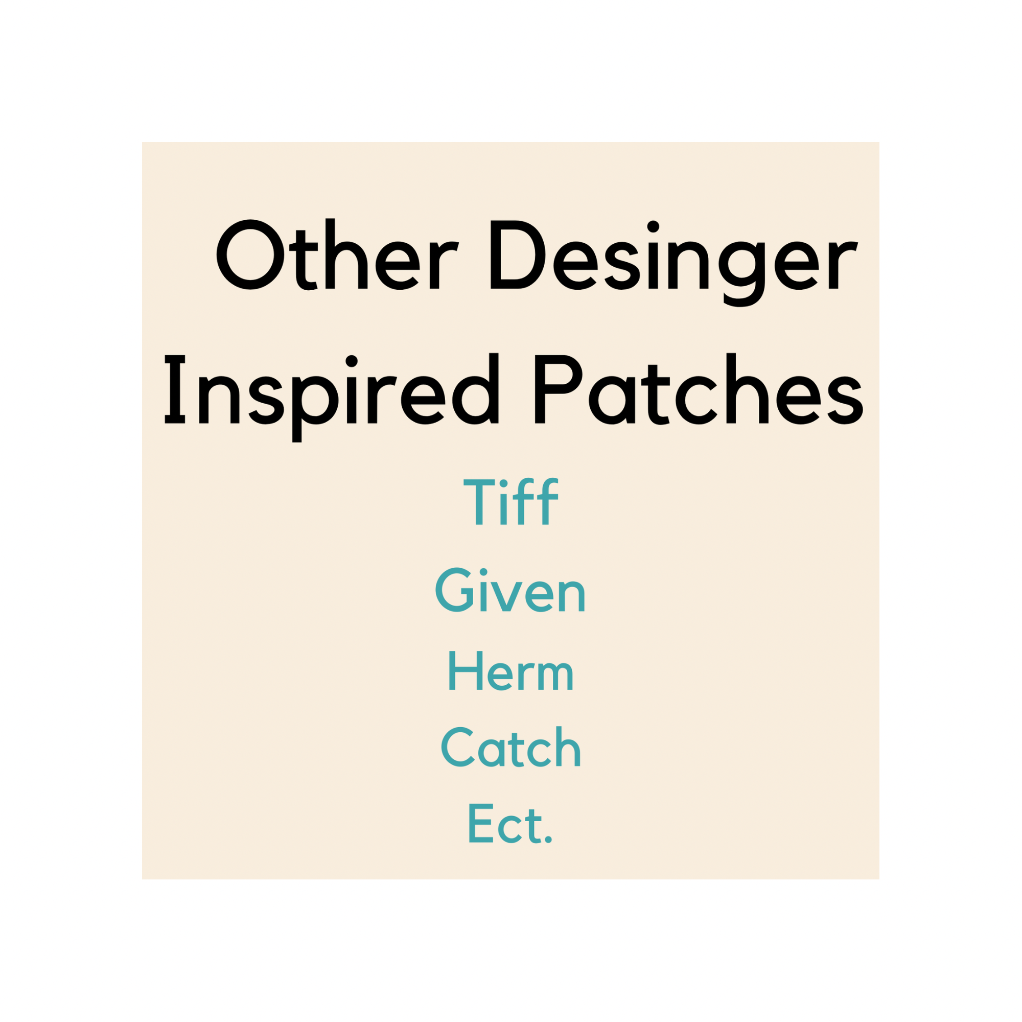 Other Inspired Patches