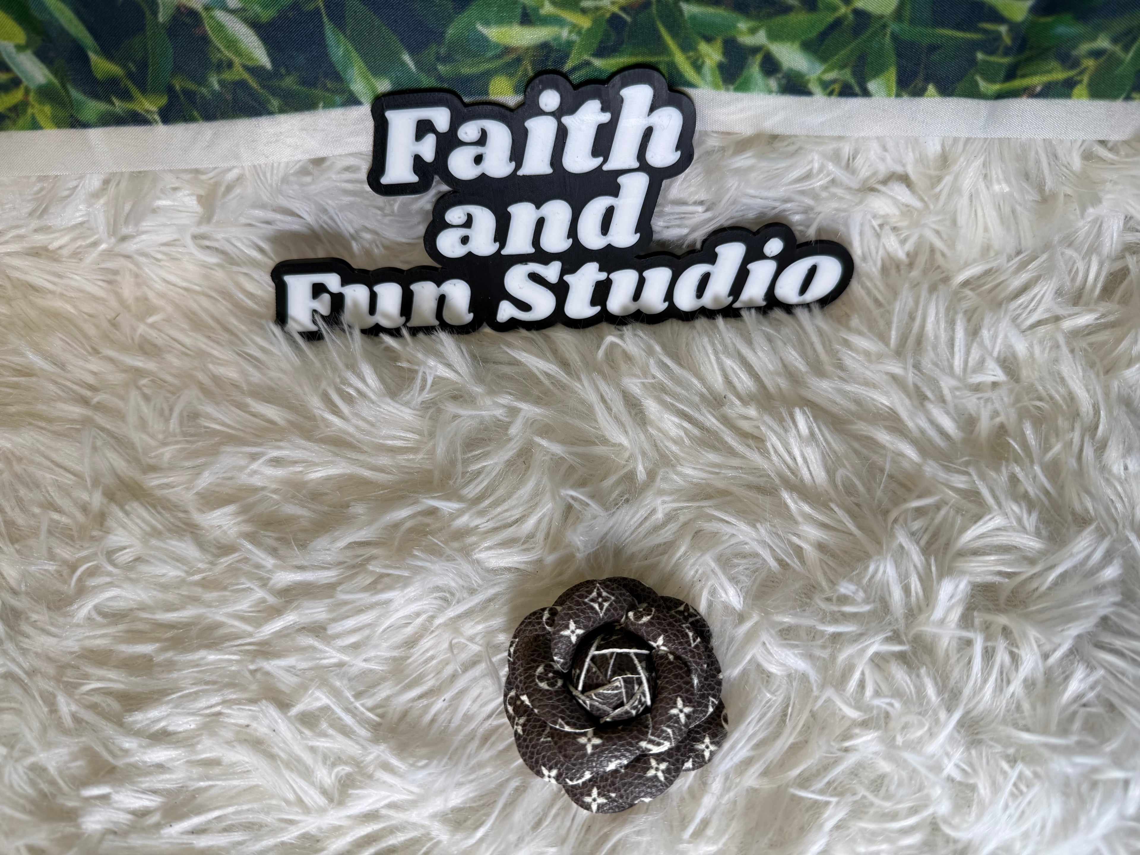 Faux Leather Inspired Roses