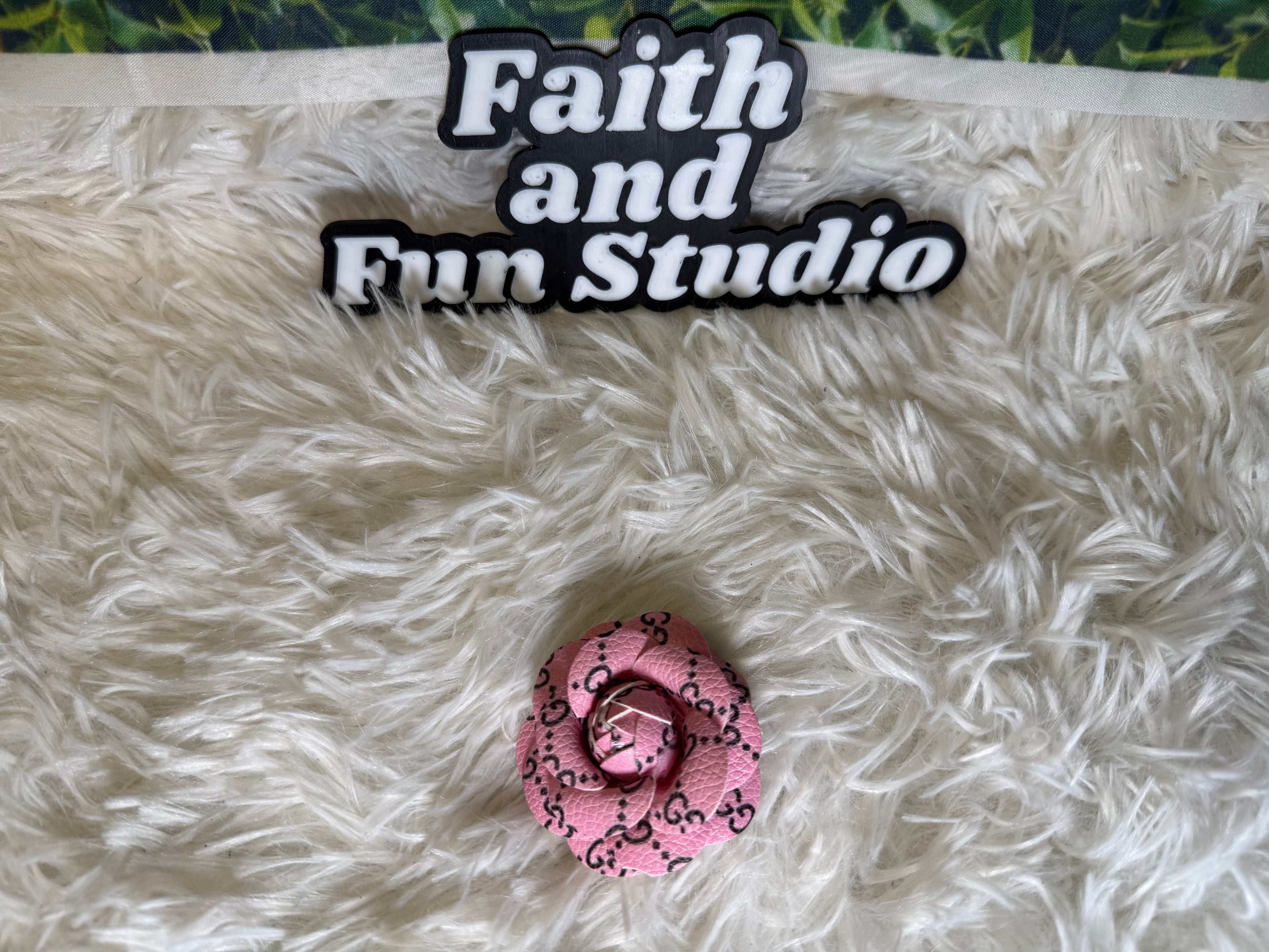 Faux Leather Inspired Roses