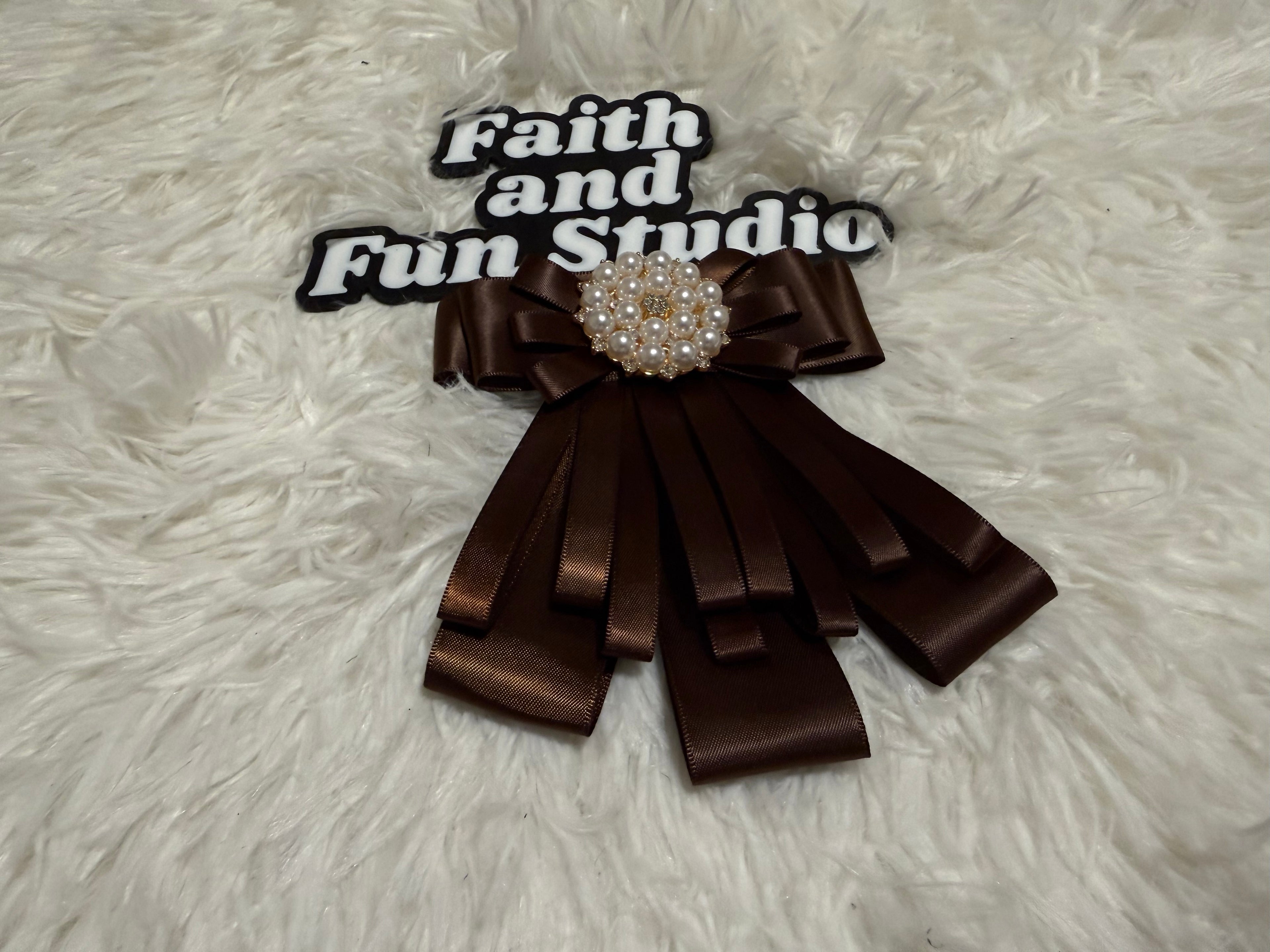Ribbon Brooches