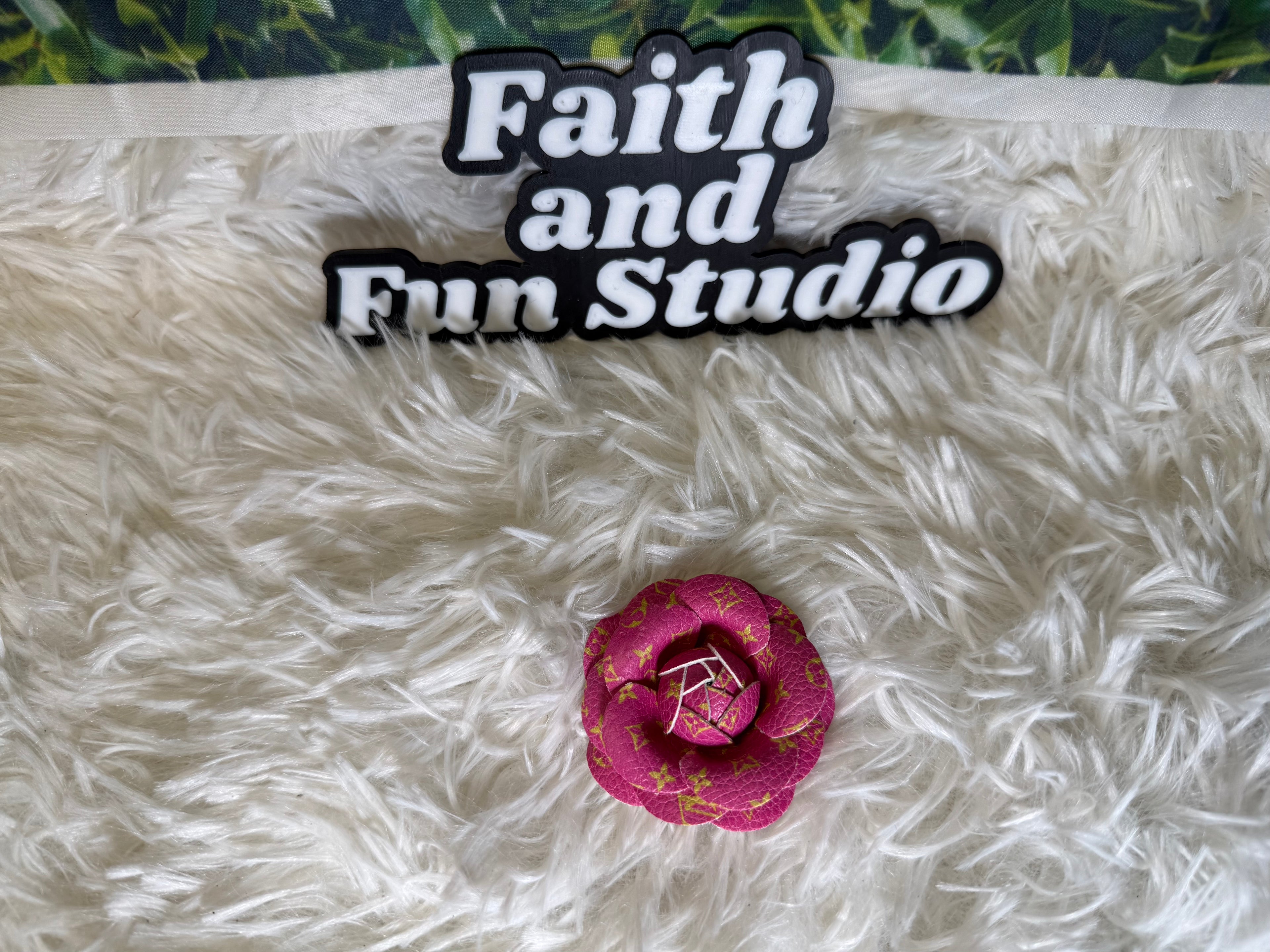 Faux Leather Inspired Roses